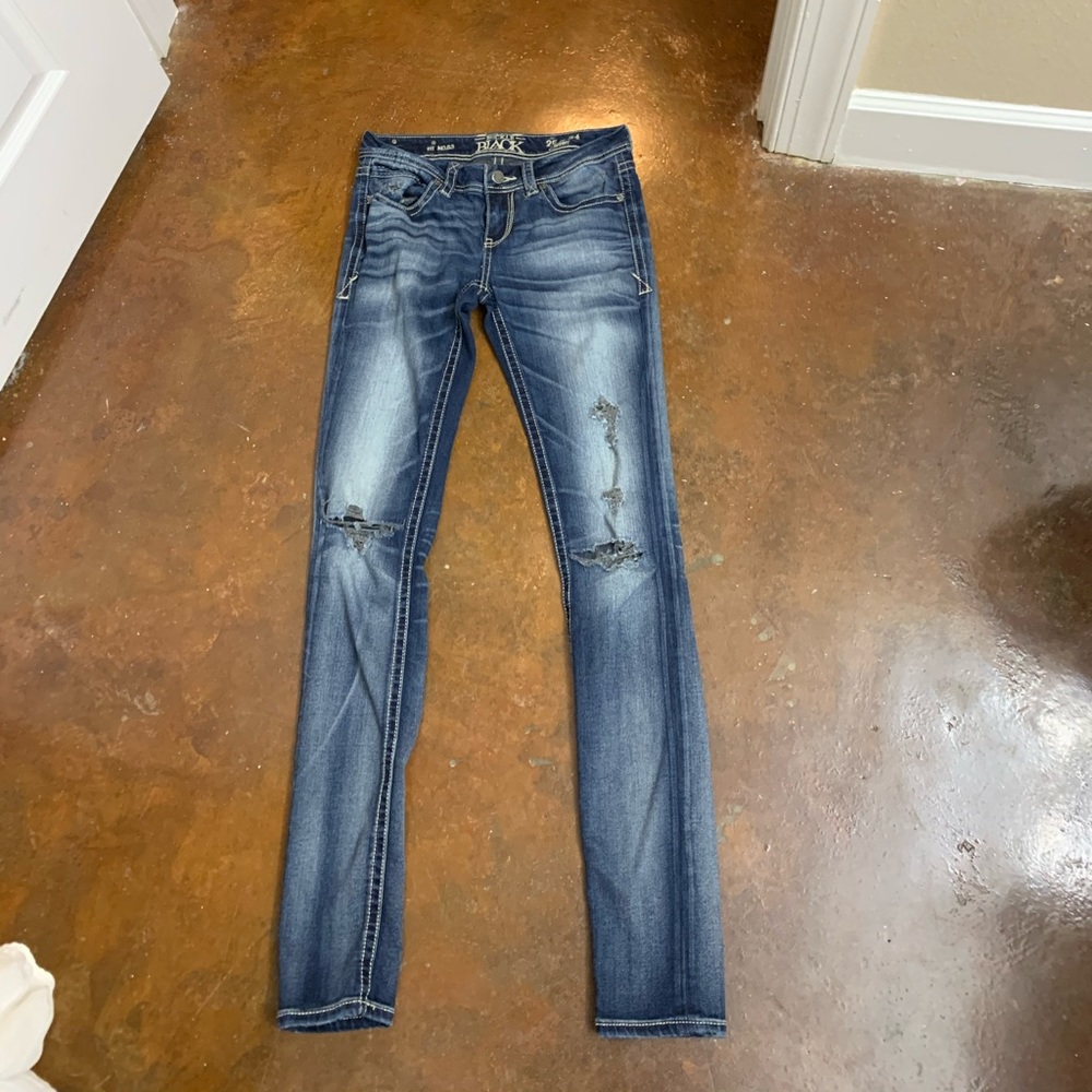 Buckle black jeans